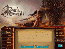 Tablet Screenshot of darkswords.com